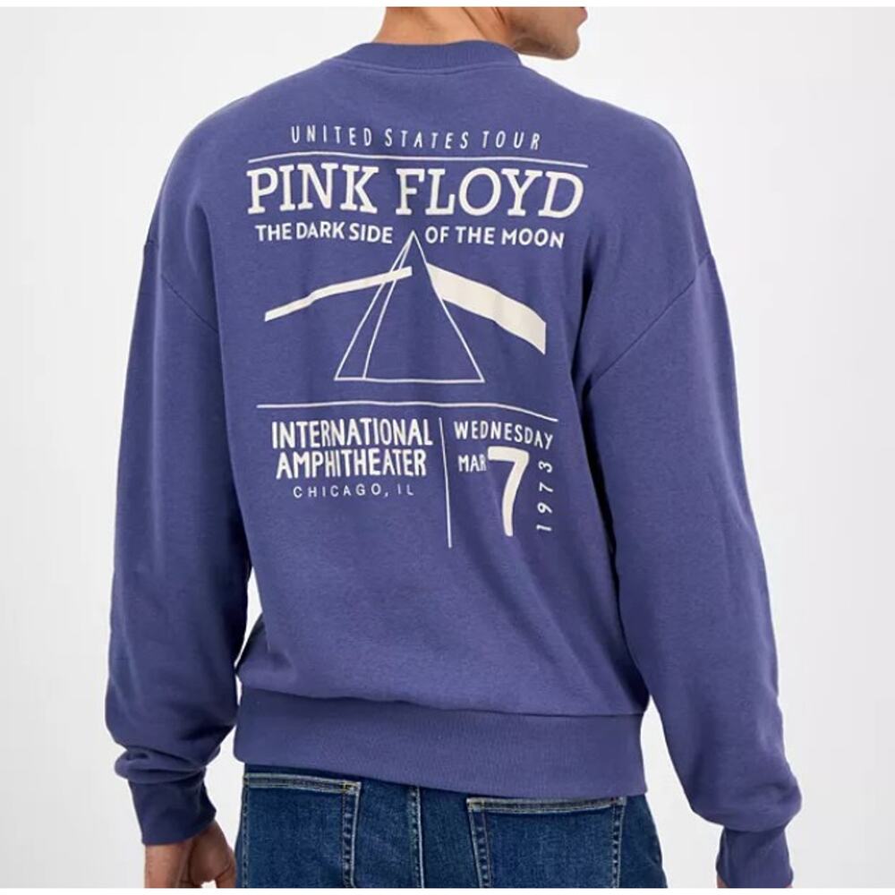 Pink Floyd Men's Medium "Dark Side of the Moon" Crewneck Graphic Sweatshirt NEW